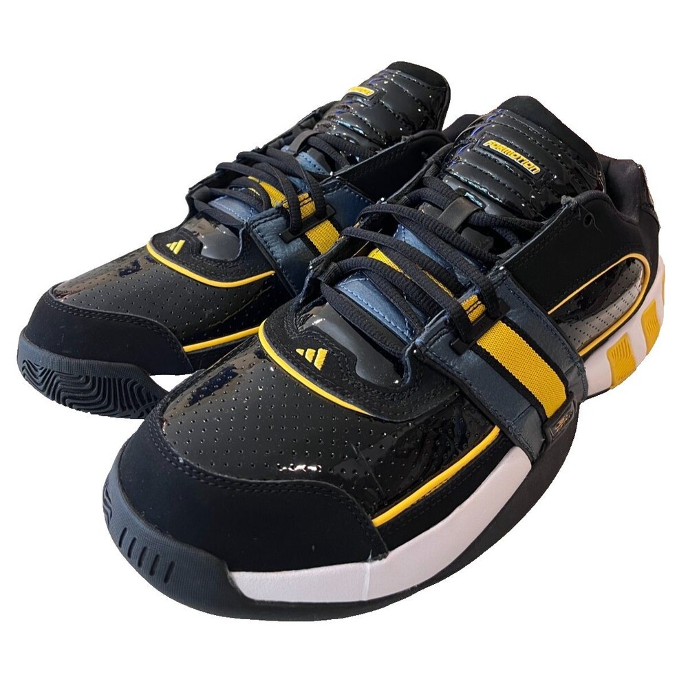 Adidas Agent Gil Restomod Basketball Shoes Boost Black Yellow Size 12 Sneaker